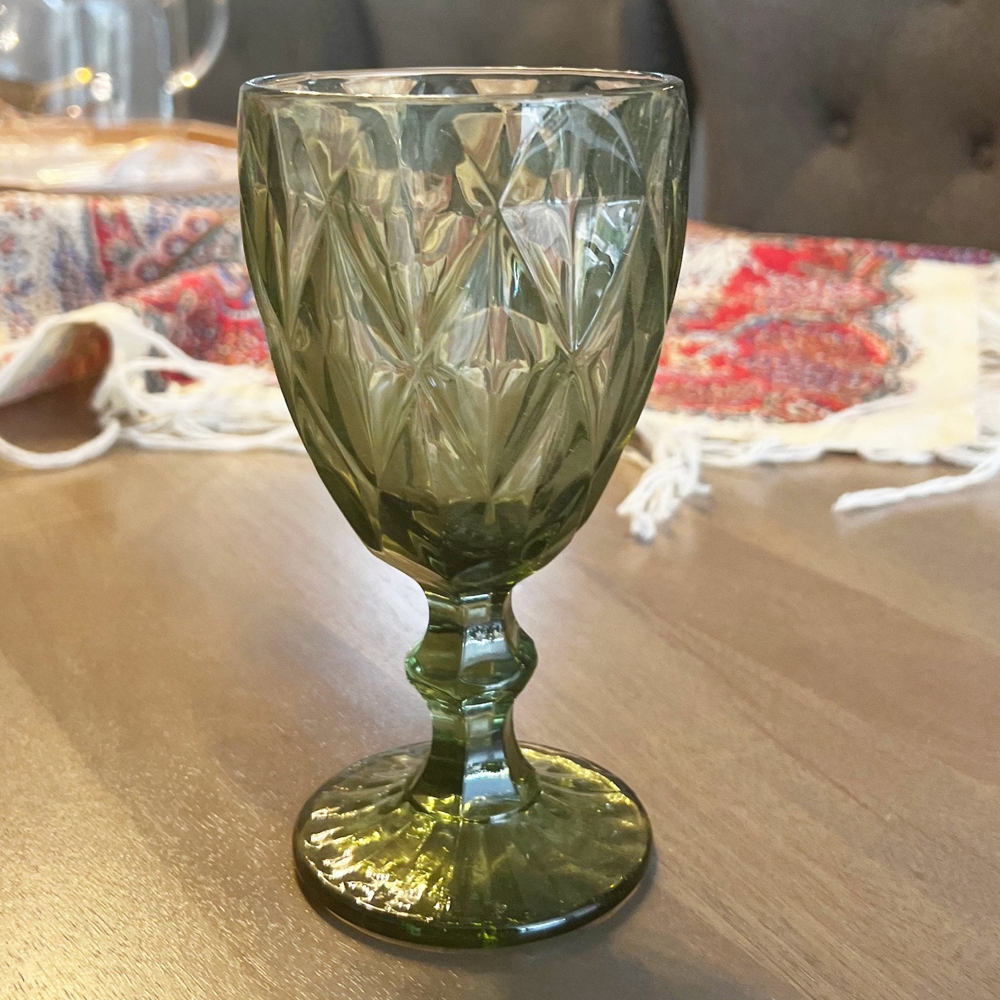 Green Goblets (Set of 4)  Table Terrain Dining Tablescapes and