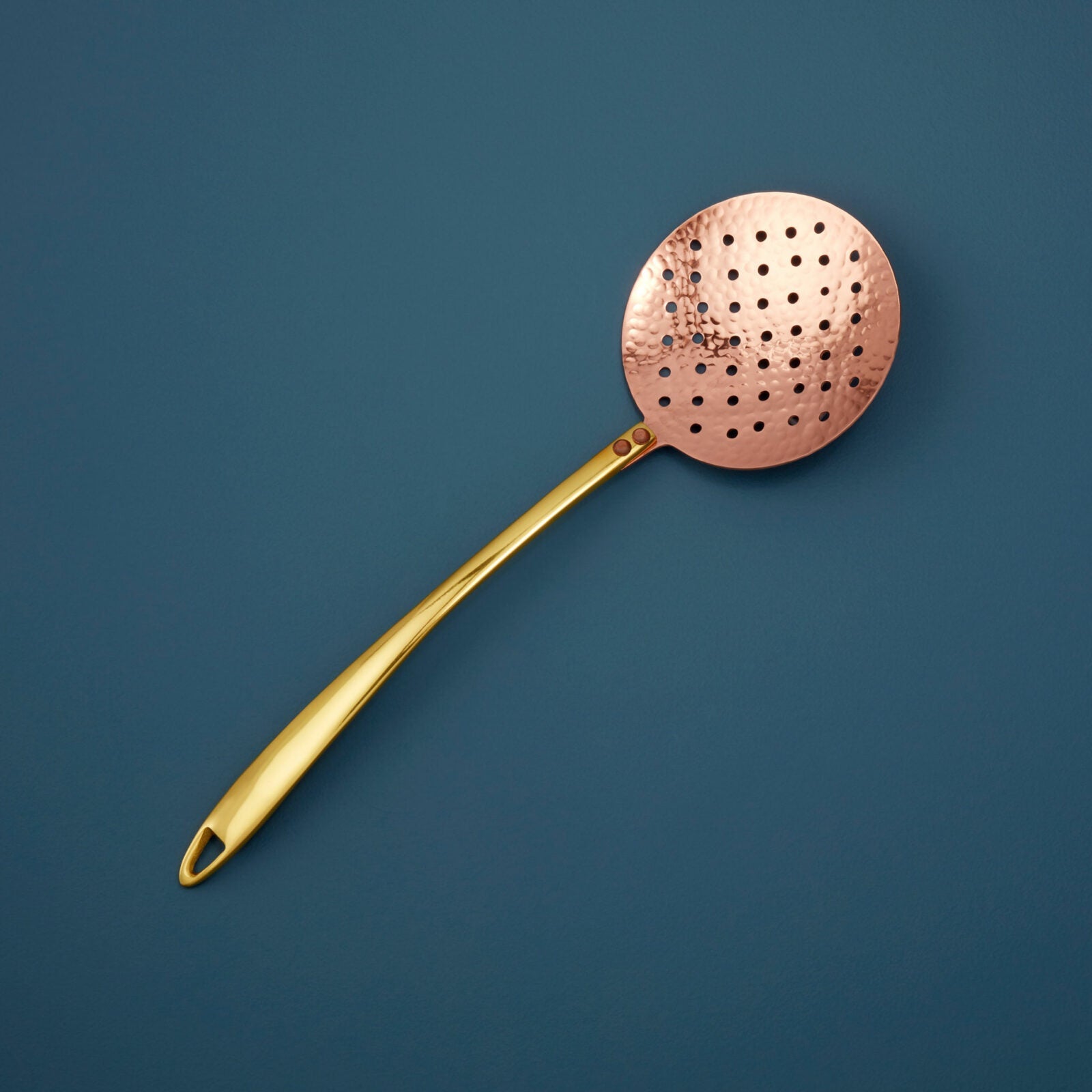 Camden Hammered Copper Skimmer - Tea + Linen