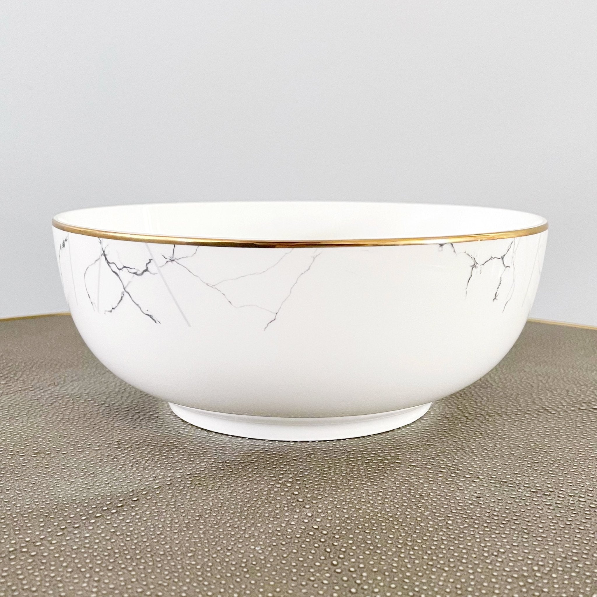 Fall and Winter Bowl Filler, Grey and White with Marbled Gold