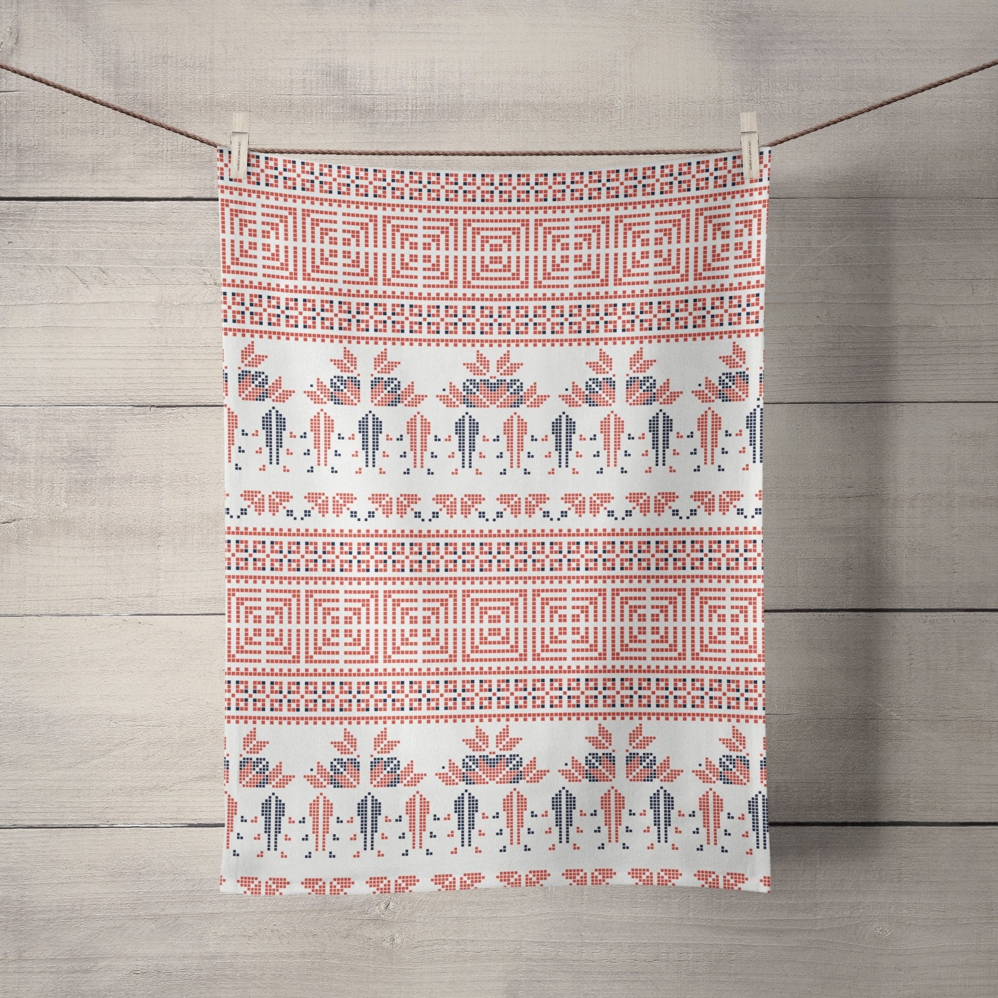 Tatreez Tea Towel - Tea + Linen